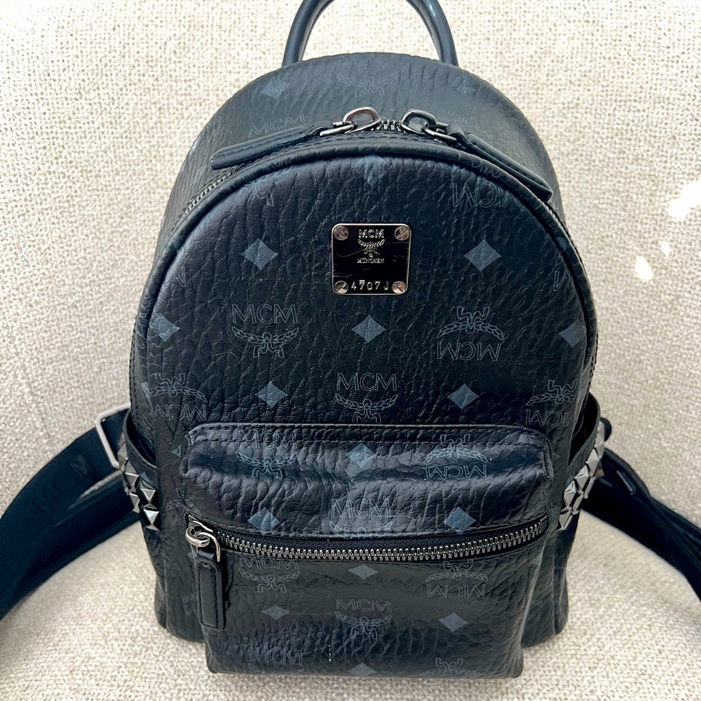MCM Stark Side Studs Mini Backpack